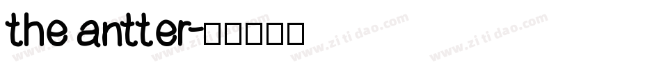 the antter字体转换